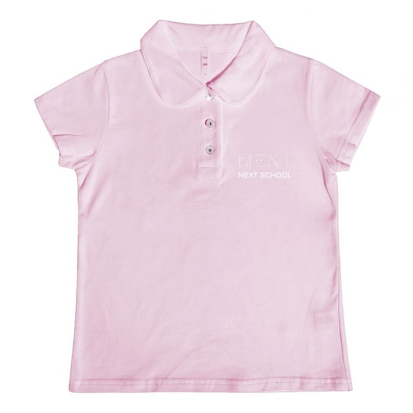 uniformi scolastiche polo manica corta da femmina rosa